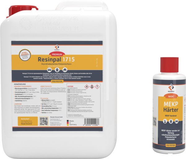 20 kg Polyester Resin Resinpal 1715 + 400 g Hardener