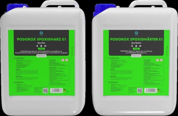 5 kg epoxy resin Podorox E1 + 2.5 kg hardener