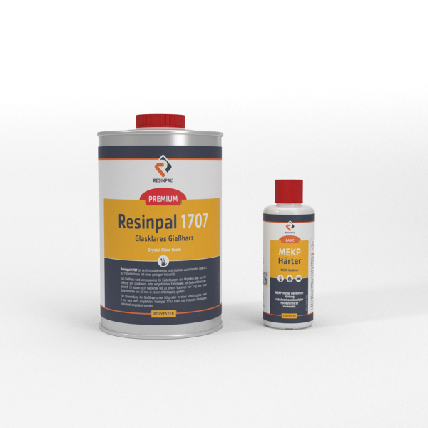 1 kg Crystal Clear Casting Resin Resinpal 1707 + 20 g Hardener