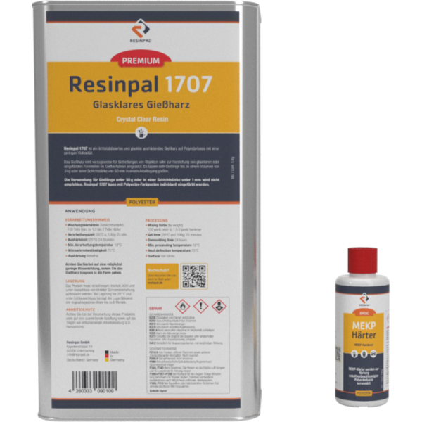 20 kg Crystal Clear Casting Resin Resinpal 1707 + 400 g Hardener