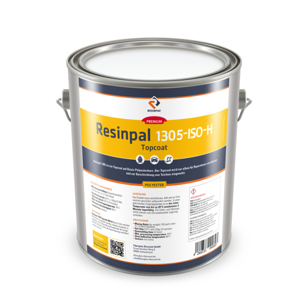 10 kg Polyester Topcoat Resinpal 1305-H + 200 g Hardener