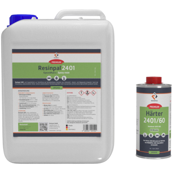 5 kg Epoxy Resin Resinpal 2401 + 1,25 kg Hardener-60 Minutes